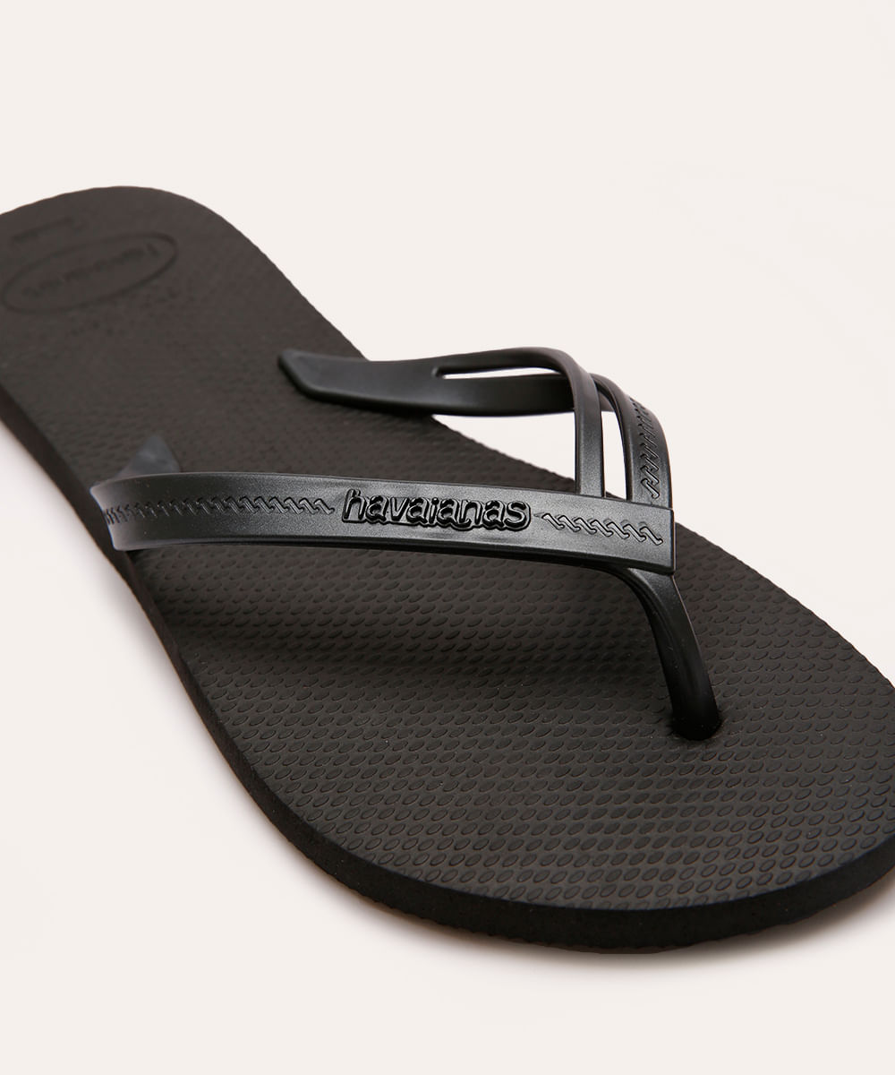 chinelo havaianas elegance preto