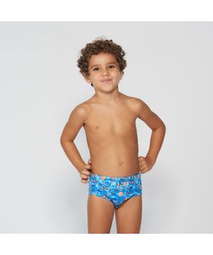 Sunga Slip Infantil Peixe