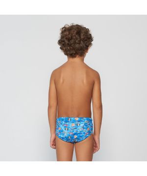 Sunga Slip Infantil Peixe