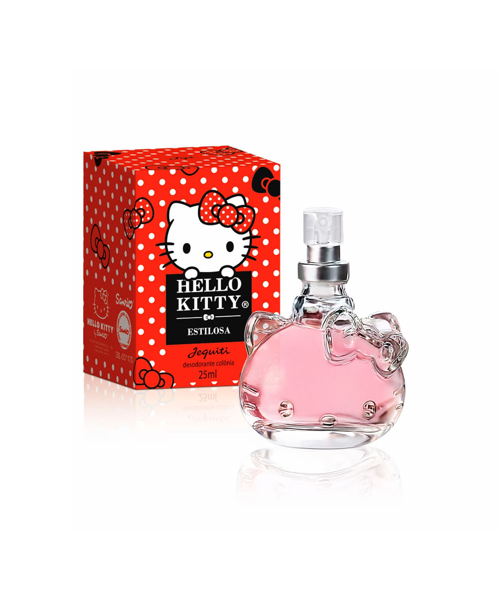 deo colônia feminina jequiti hello kitty estilosa 25ml