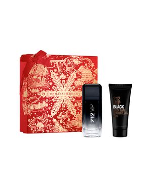 kit 212 vip black carolina herrera eau de parfum 100ml e gel de banho 100ml