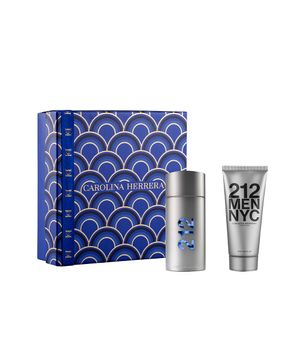 kit 212 men nyc carolina herrera eau de toilette 100ml e pós-barba gel 100ml