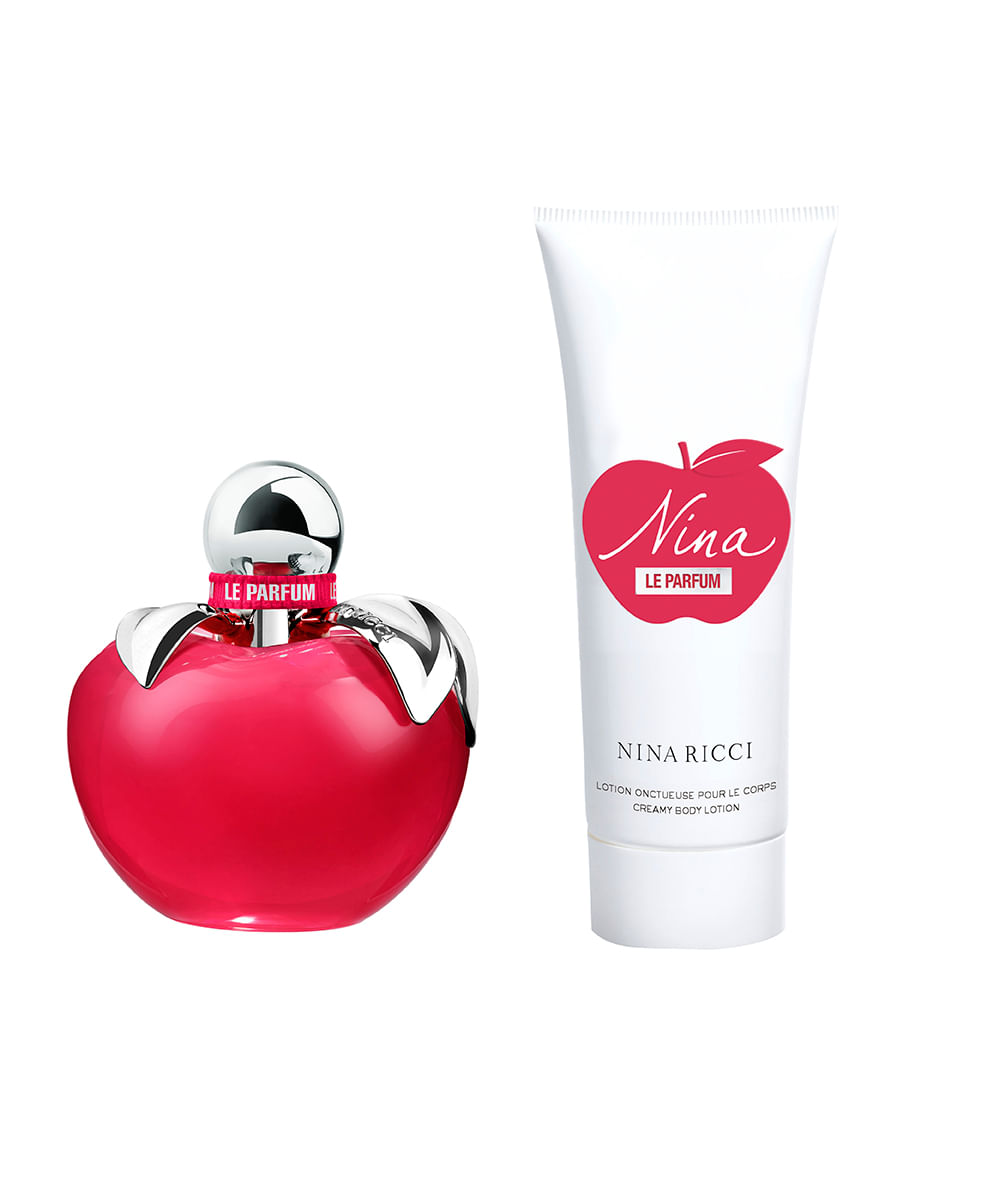 kit nina ricci eau de parfum 80ml e creme corporal 75ml
