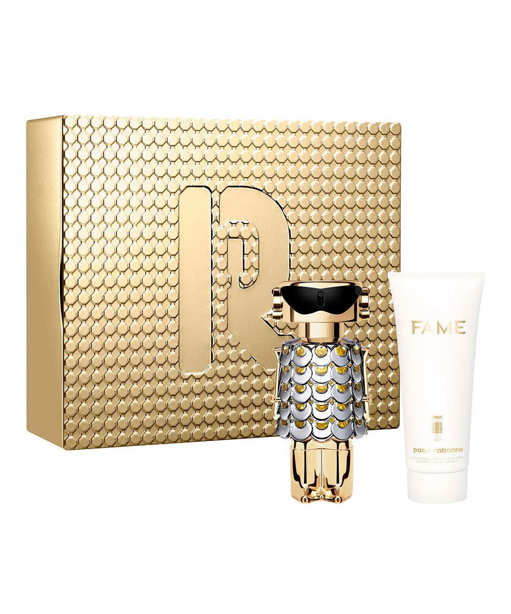 kit fame rabanne eau de parfum 80ml e creme corporal 100ml