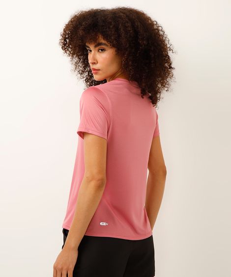 blusa com reflexivo nos ombros esportiva rosa