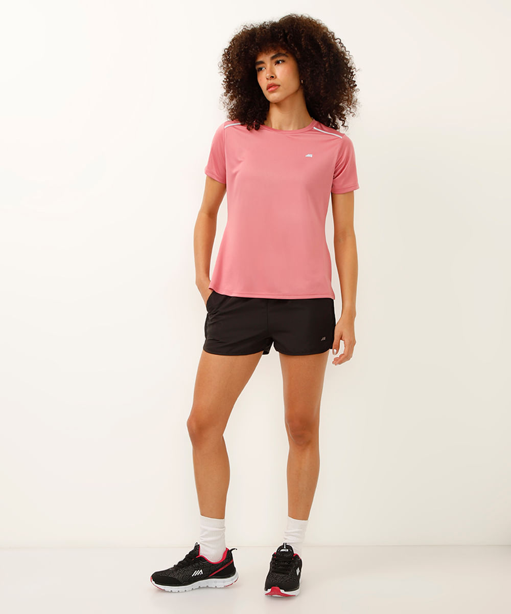 blusa com reflexivo nos ombros esportiva ace rosa