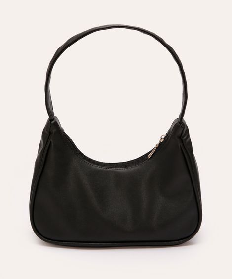bolsa juvenil shoulder bag metalizada com tachas preto