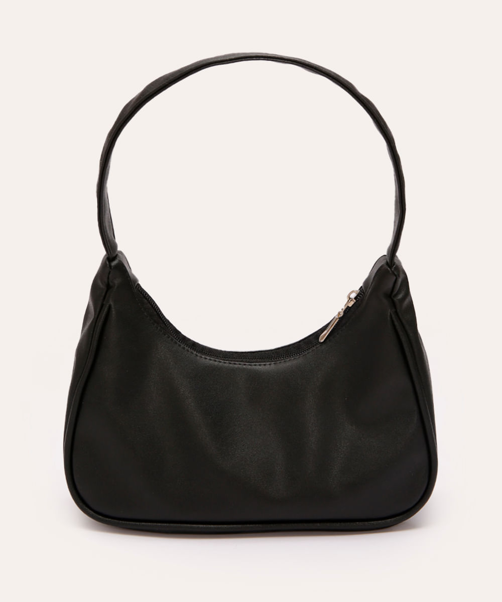 bolsa juvenil shoulder bag metalizada com tachas preto