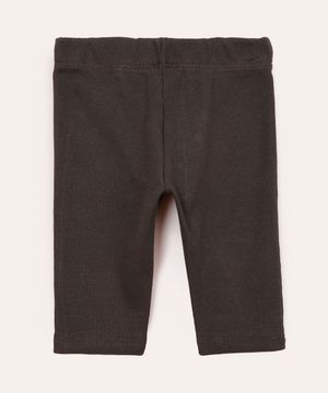 calça capri infantil ribana cinza