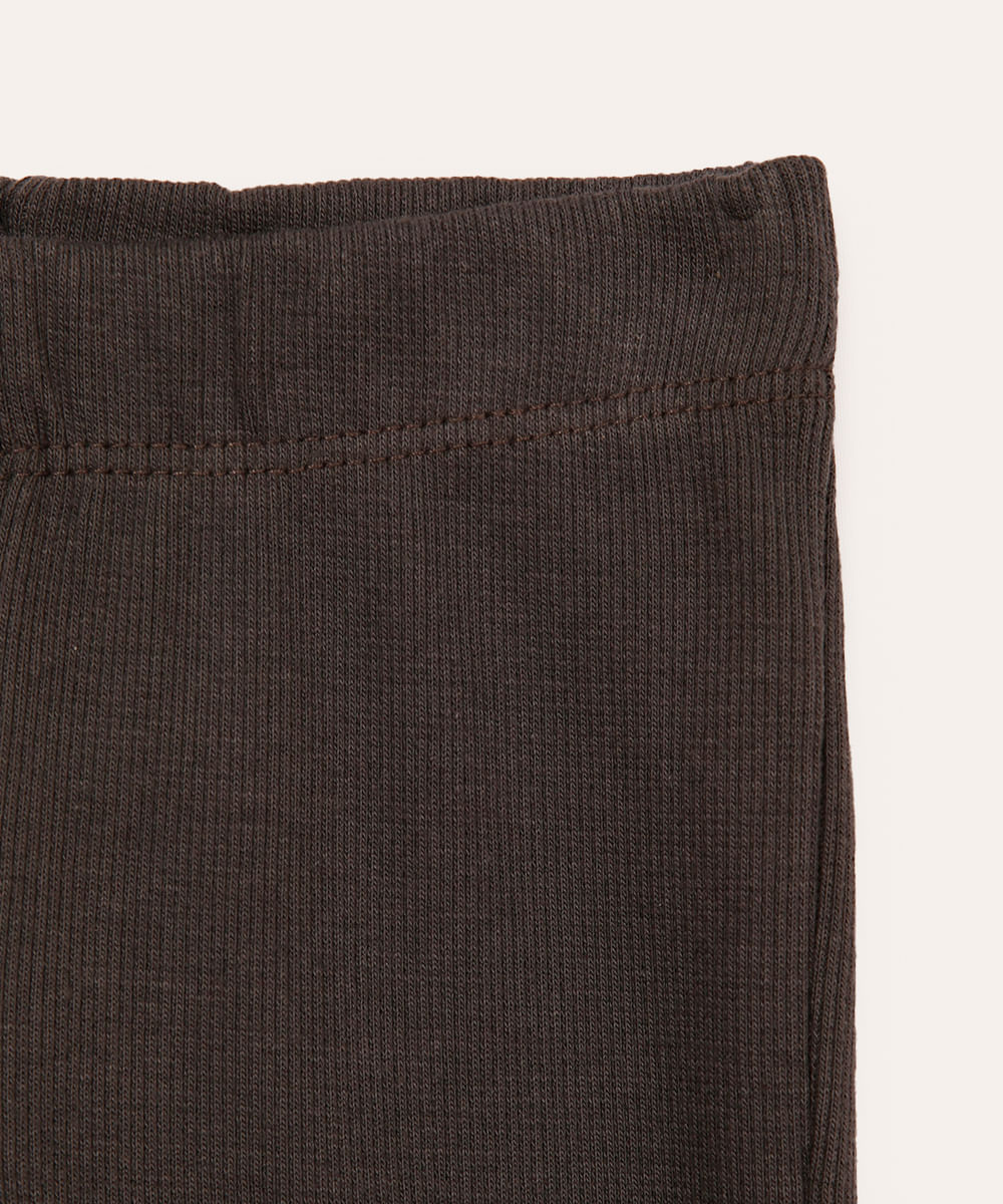 calça capri infantil ribana cinza