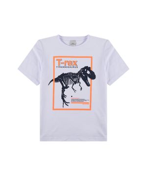 Conjunto Infantil Ribana T-rex Branco