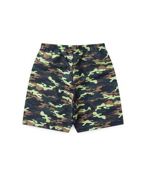 Bermuda Infantil Tactel Camuflado Verde