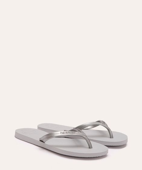 chinelo havaianas elegance cinza