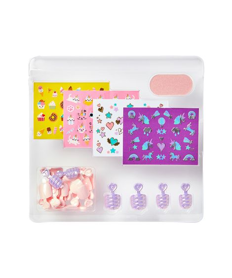 kit impress mini nail art infantil
