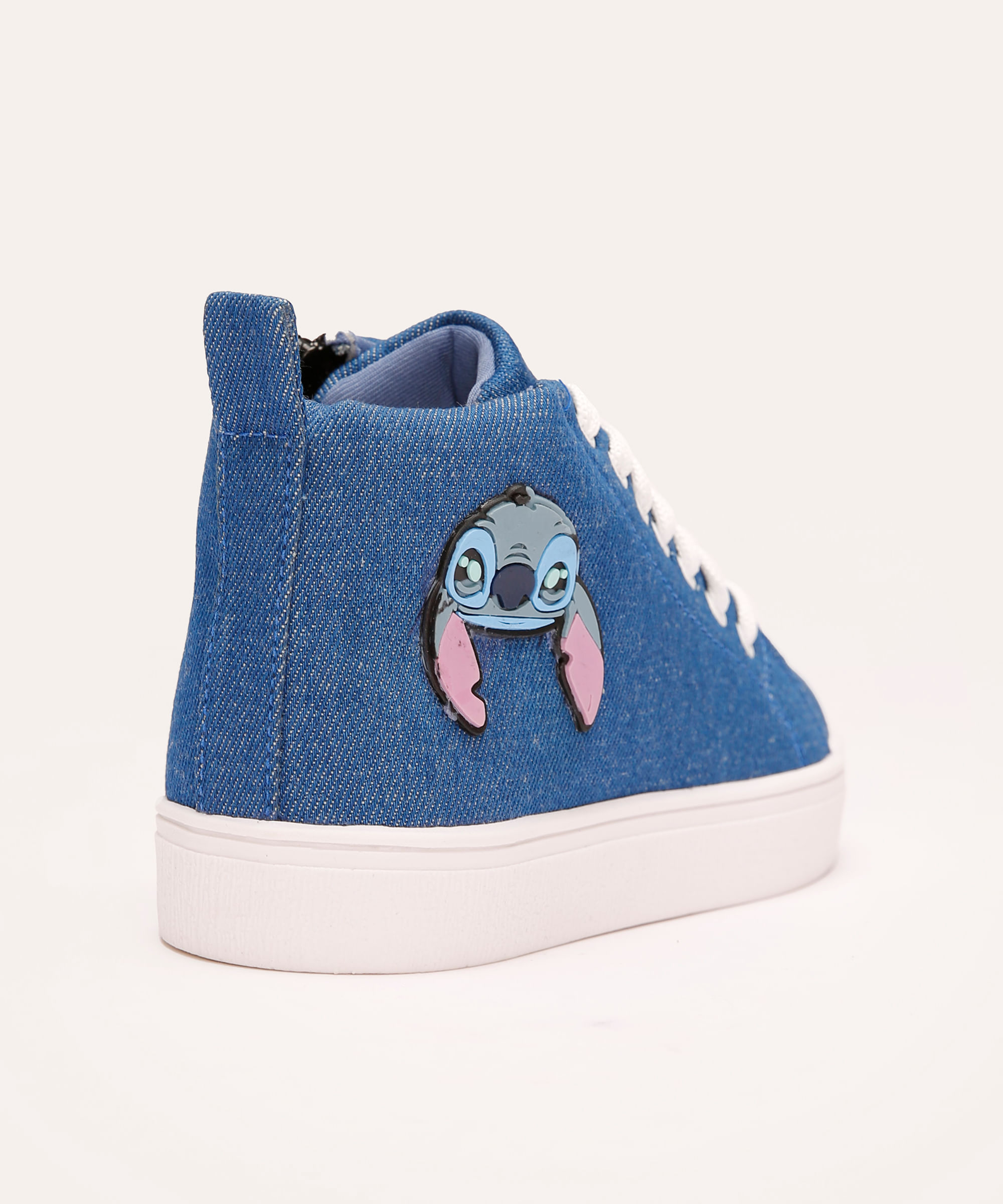 tênis infantil cano médio lilo e stitch azul