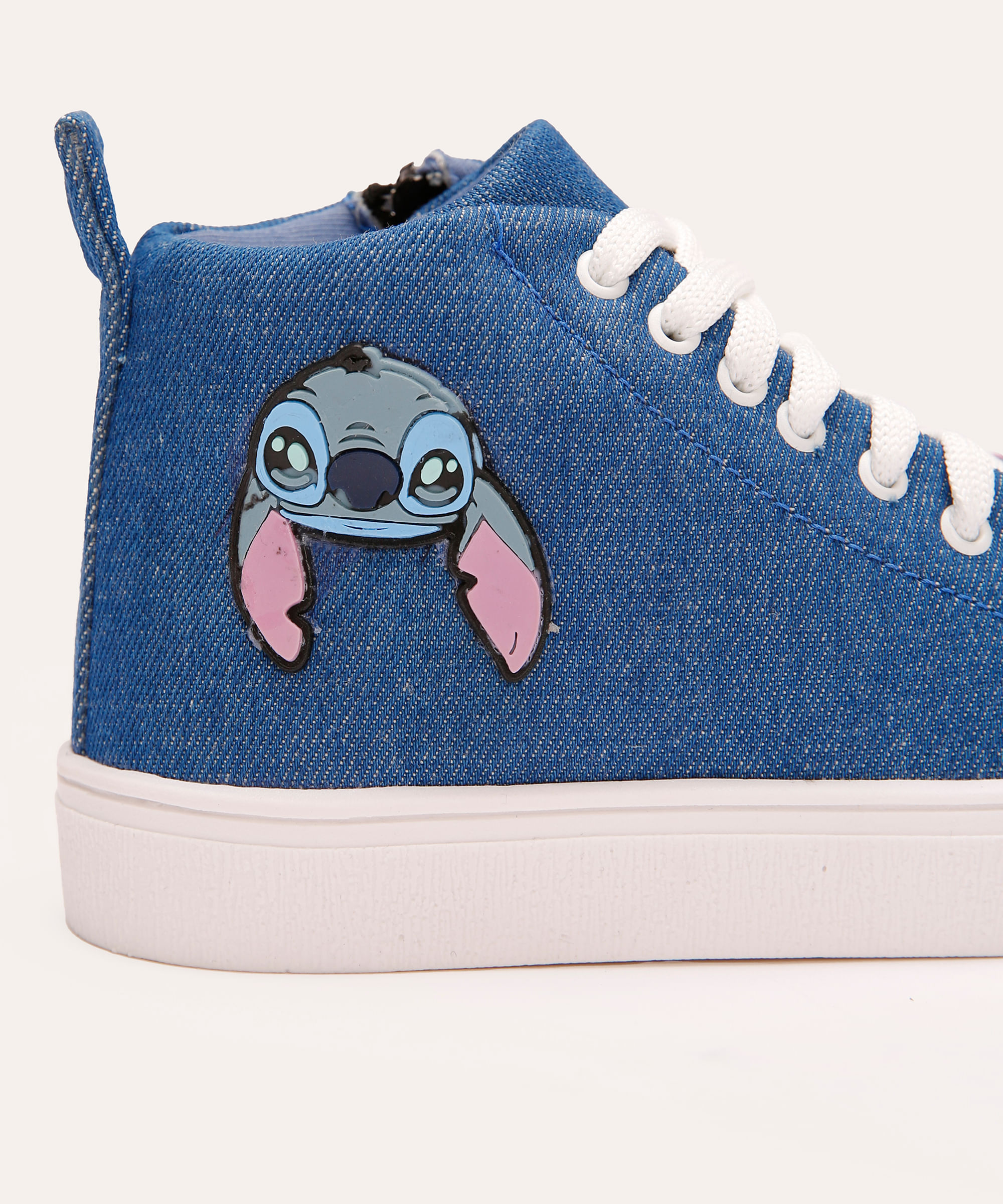tênis infantil cano médio lilo e stitch azul
