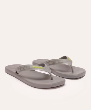 chinelo top max comfort havaianas cinza