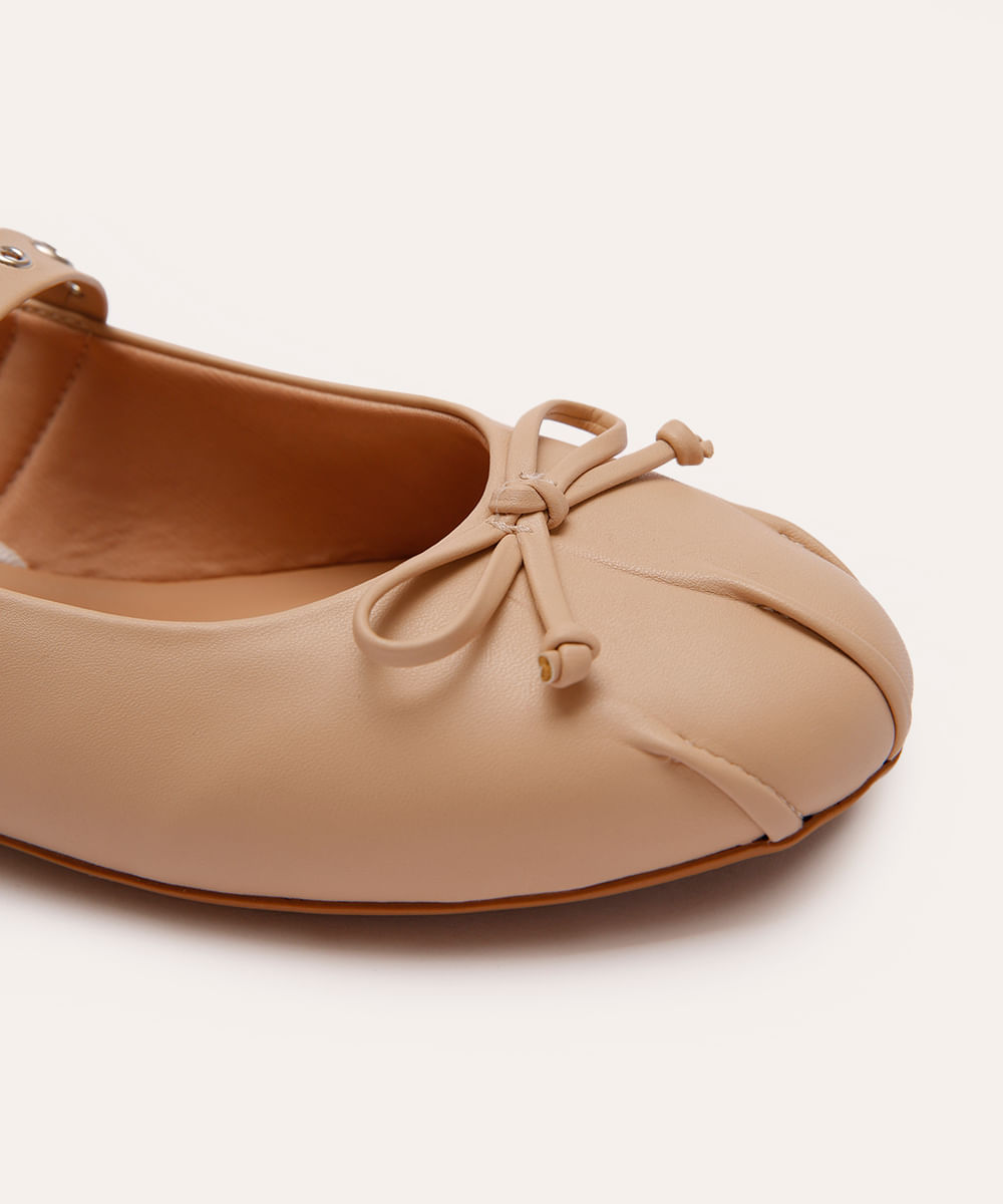 sapatilha boneca com laço mindset bege