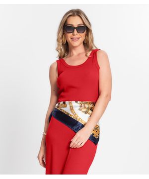 Vestido Midi De Ribana Feminino Endless Vermelho