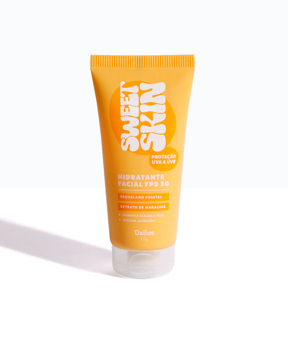 hidratante facial dailus fps 30 proteção uva e uvb sweet skin