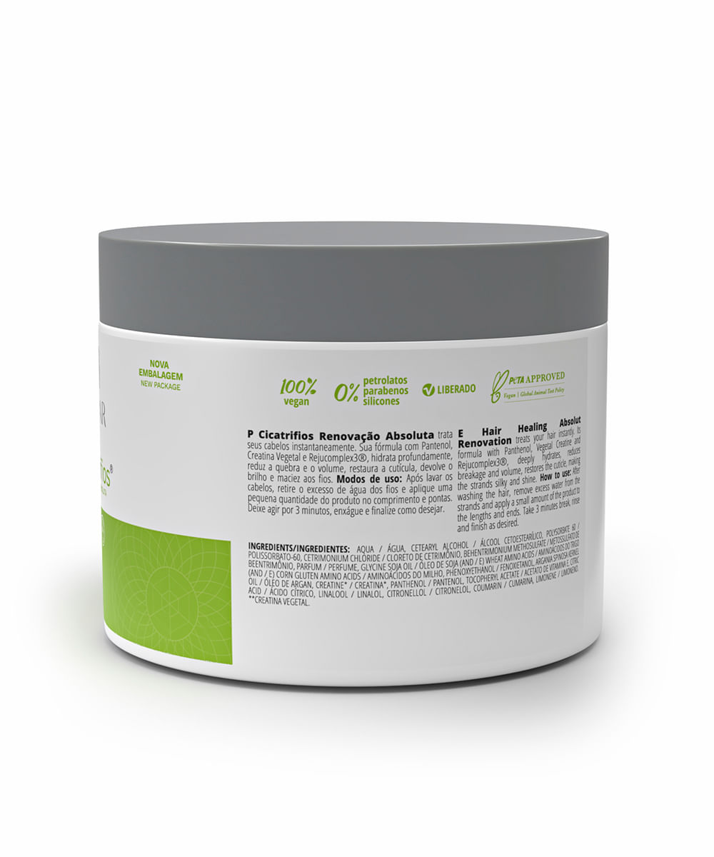 máscara inoar cicatrifios 500gr
