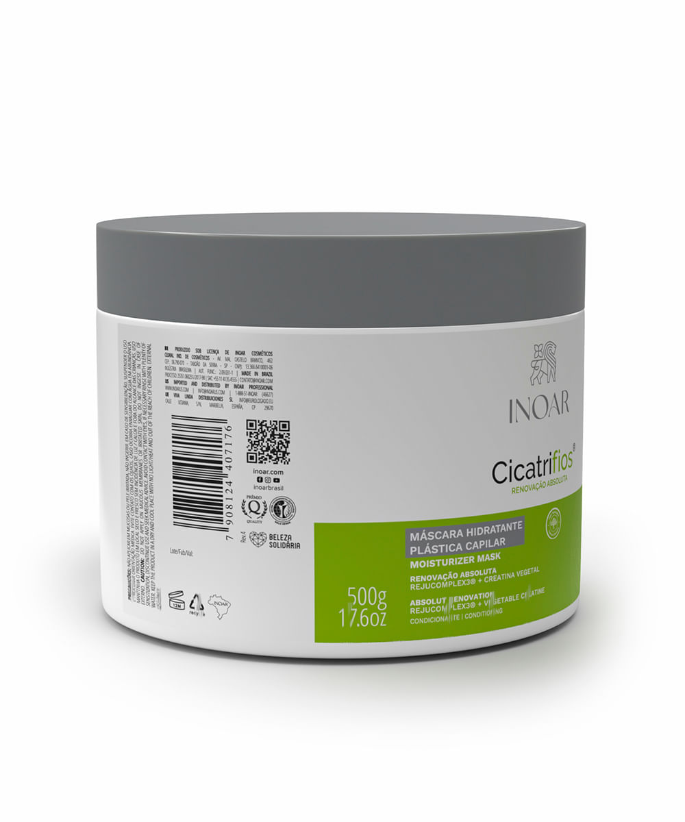 máscara inoar cicatrifios 500gr