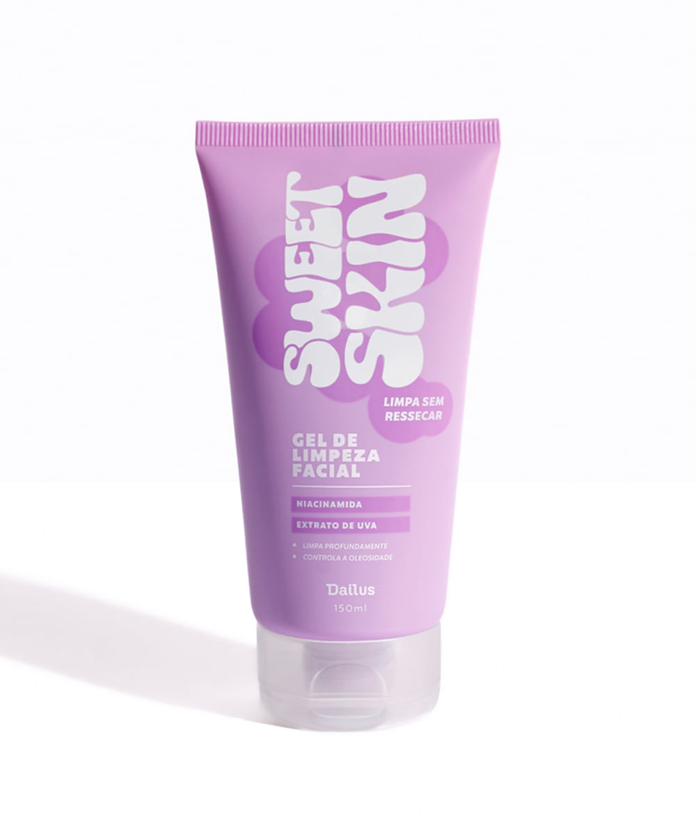 gel facial de limpeza dailus sweet skin