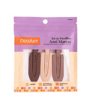 kit presilhas proart anti marca 3 peças colorido