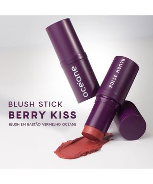 Blush em Bastão Vermelho - Blush Stick Berry Kiss Océane Purple 14g