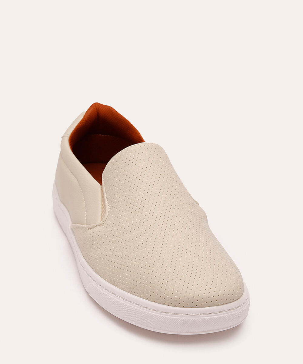 Tênis Masculino Slip On Furos Oneself Off White