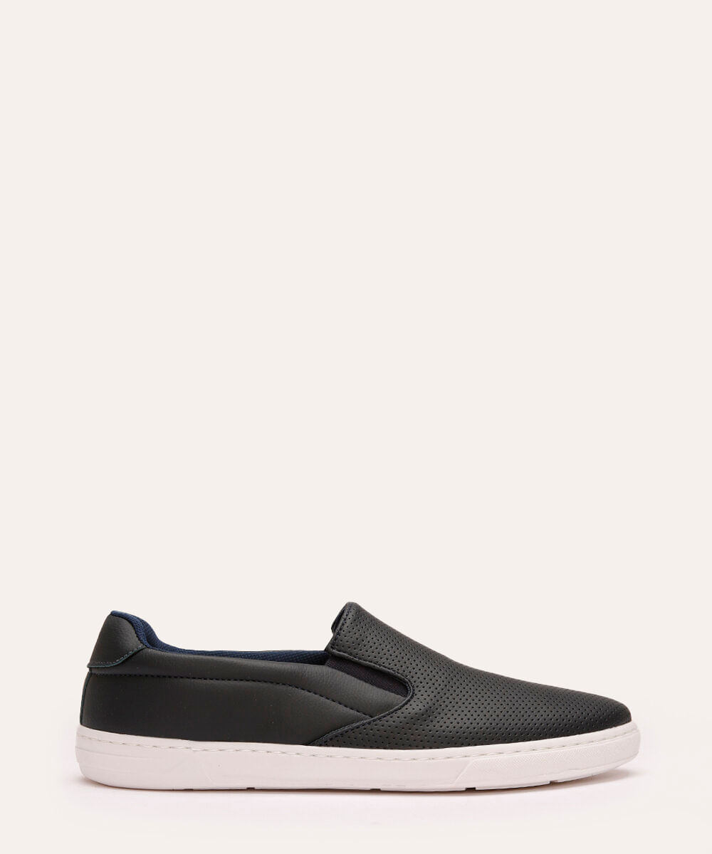 Tênis Masculino Slip On Furos Oneself Azul Marinho