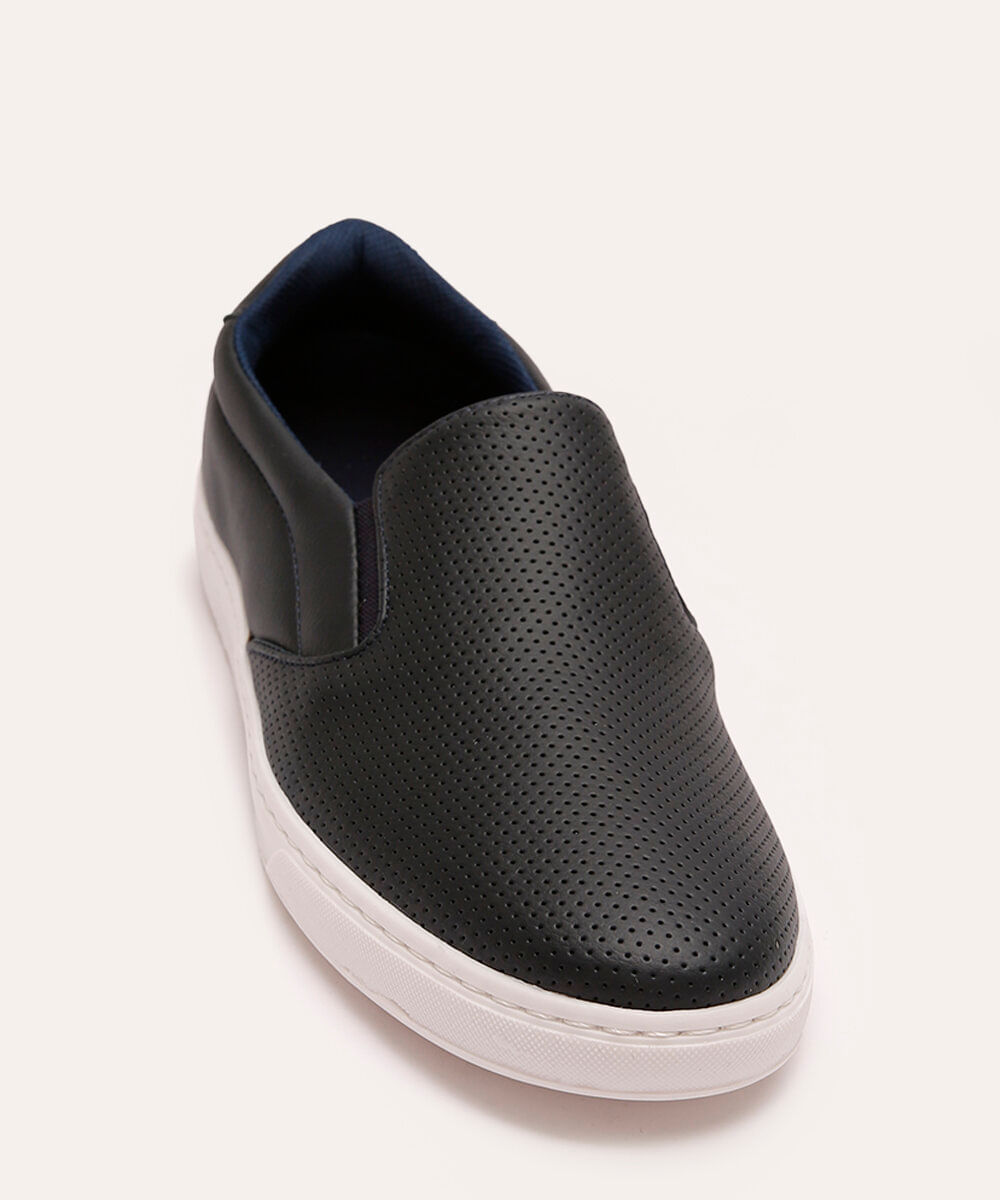 Tênis Masculino Slip On Furos Oneself Azul Marinho