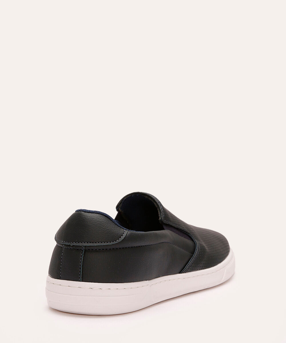 Tênis Masculino Slip On Furos Oneself Azul Marinho