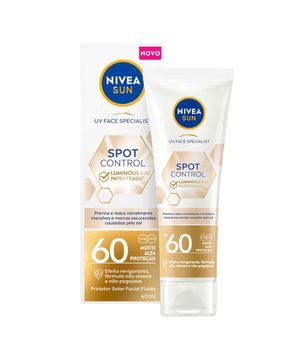 Protetor Solar Facial Fluido NIVEA Sun - Spot Control Luminous 630 FPS60