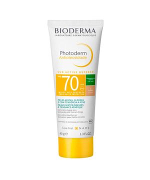 Protetor Solar Facial com Cor Bioderma Photoderm Antioleosidade FPS 70