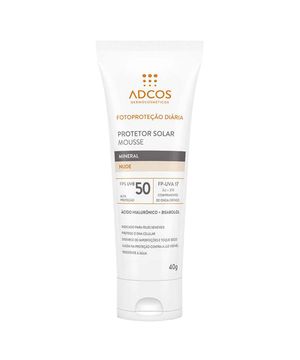 Protetor Solar Facial Mousse com Cor Adcos - Mineral FPS50