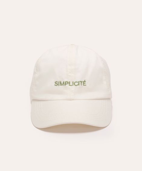 boné de sarja aba curva simplicité off white