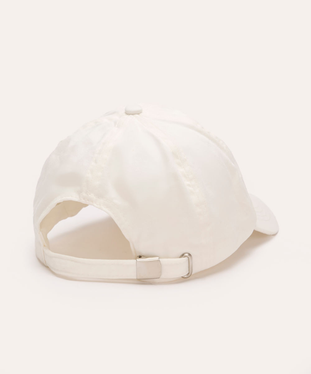 boné de sarja aba curva simplicité off white