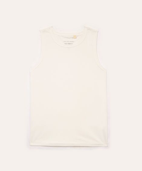 regata de algodão infantil off white