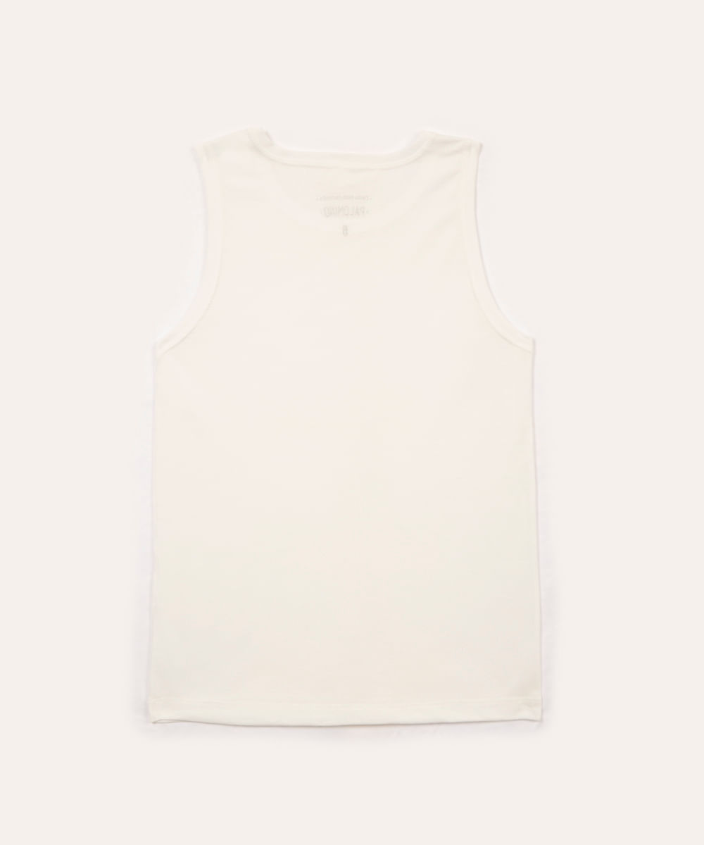 regata de algodão infantil off white