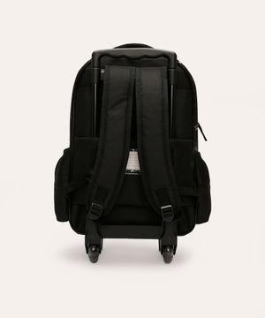 mochila de rodinhas infantil future champion preta