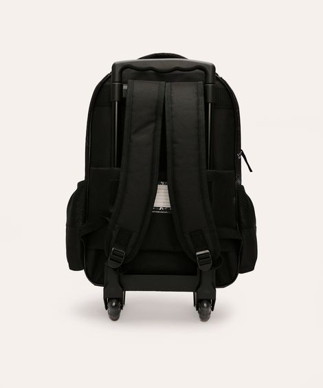 mochila de rodinhas infantil future champion preta
