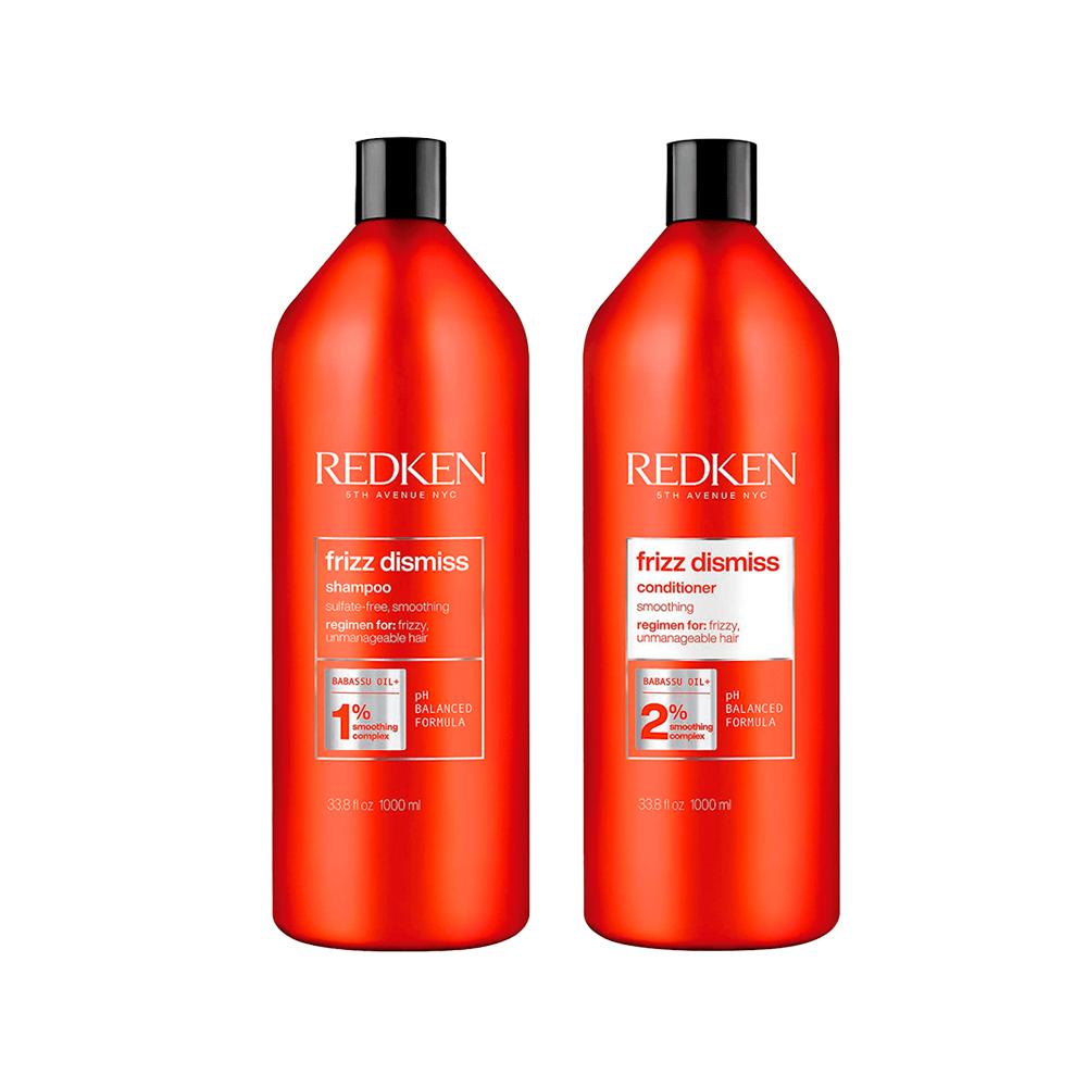 Kit Redken Frizz Dismiss - Shampoo 1000ml + Condicionador 1000ml