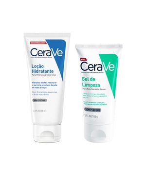 Kit Cerave - Gel Facial De Limpeza 150g + Loção Hidratante Corporal 200ml