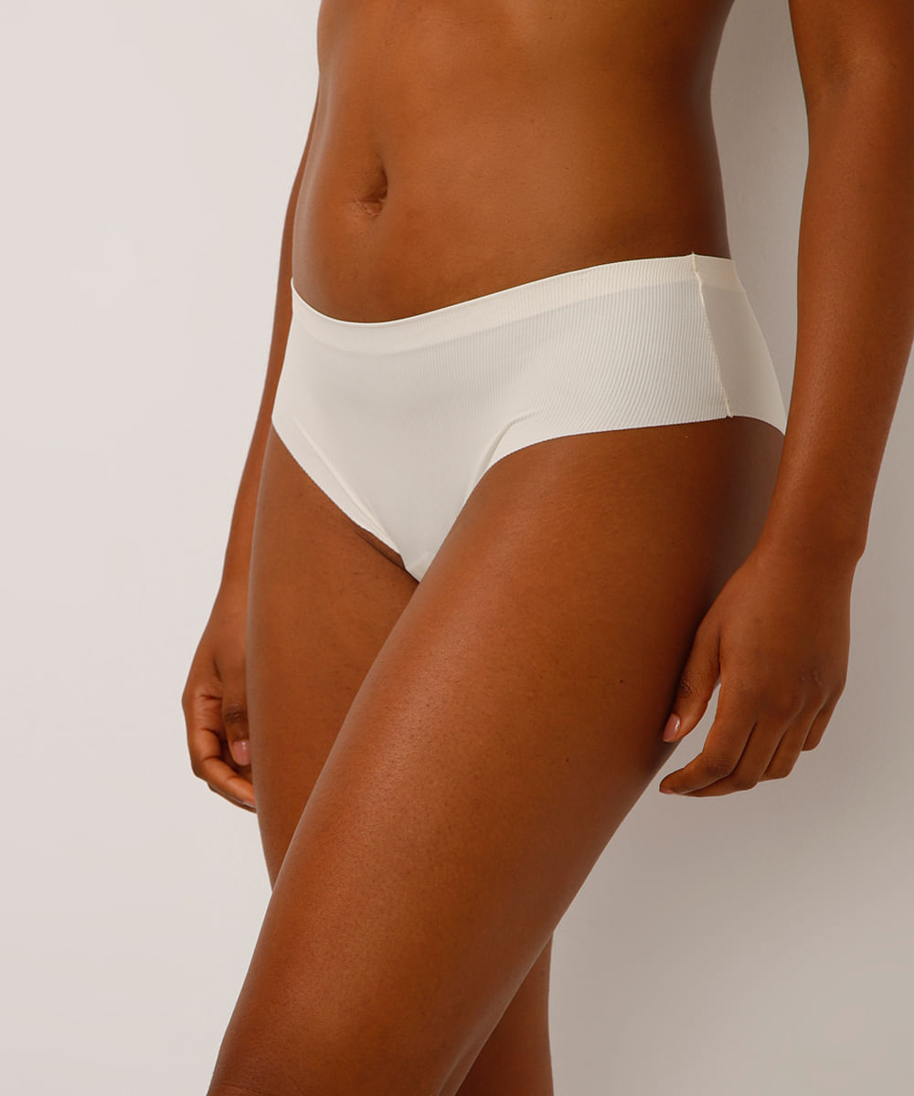 kit de 3 calcinhas caleçon sem costura colorida