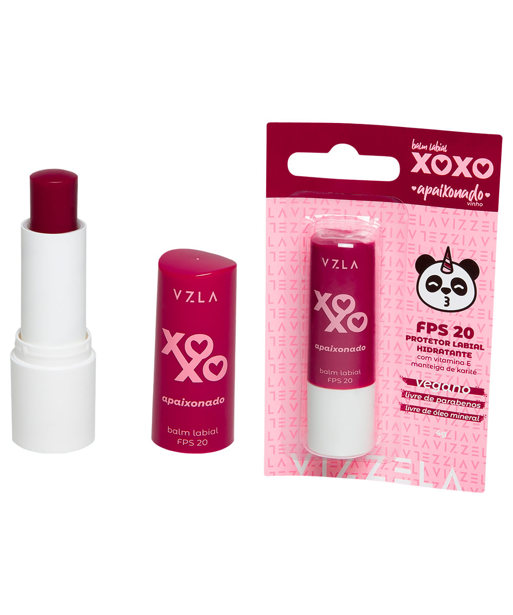 balm labial xoxo fps 20 vizzela apaixonado