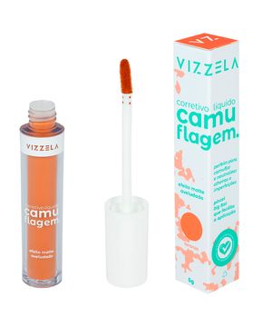 corretivo camuflagem vizzela laranja