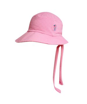 Chapéu Praia Infantil Proteção UV Lycra Trabalhada Rosa Tip Top