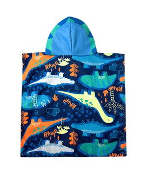 Poncho de Praia Infantil Dino Marinho Tip Top