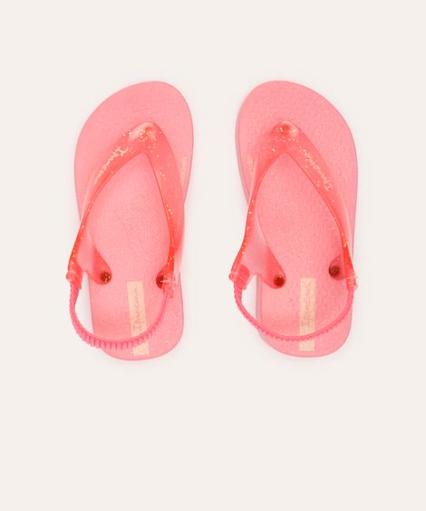 chinelo infantil glitter ipanema rosa